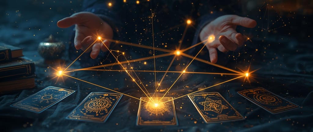 uma pessoa segurando um baralho de cartas