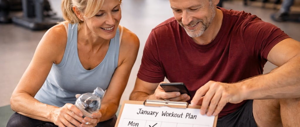 Robb Sheridan clients looking at workout plan