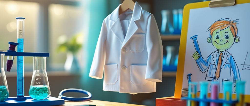 Representação ludica de um laboratório de criança