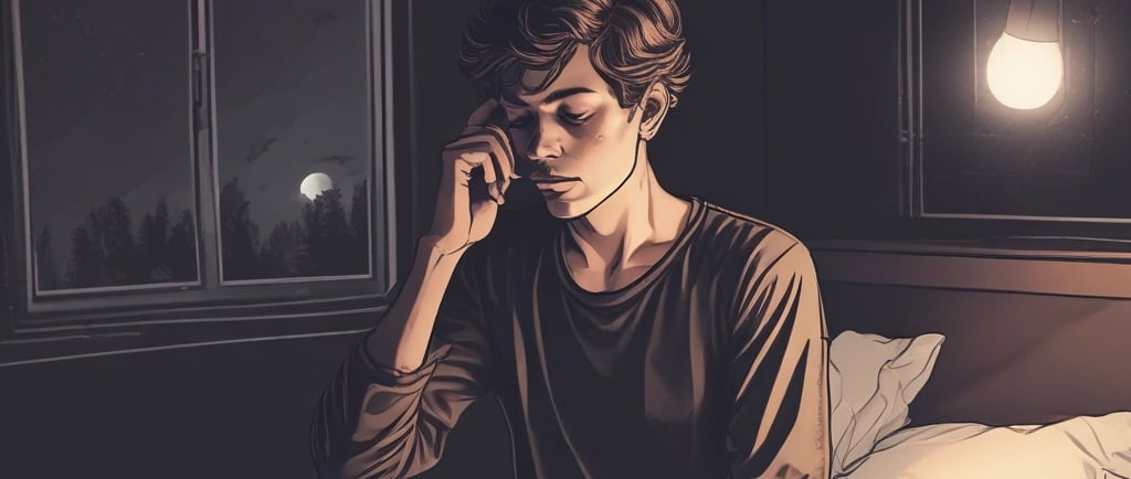 person lying on bed while covering face with pillow and holding eyeglasses