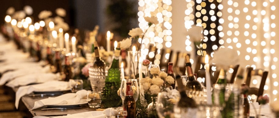 table on a wedding organized by Francesco Margaretini