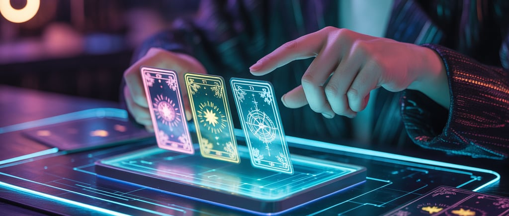 uma pessoa segurando um jogo de cartas com um jogo de cartas