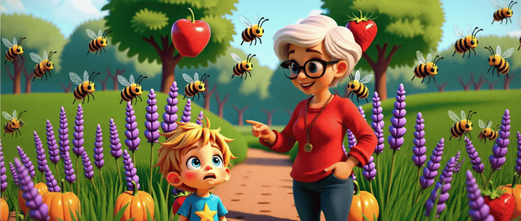 Alvey and Nanny in a field alveystarr.com