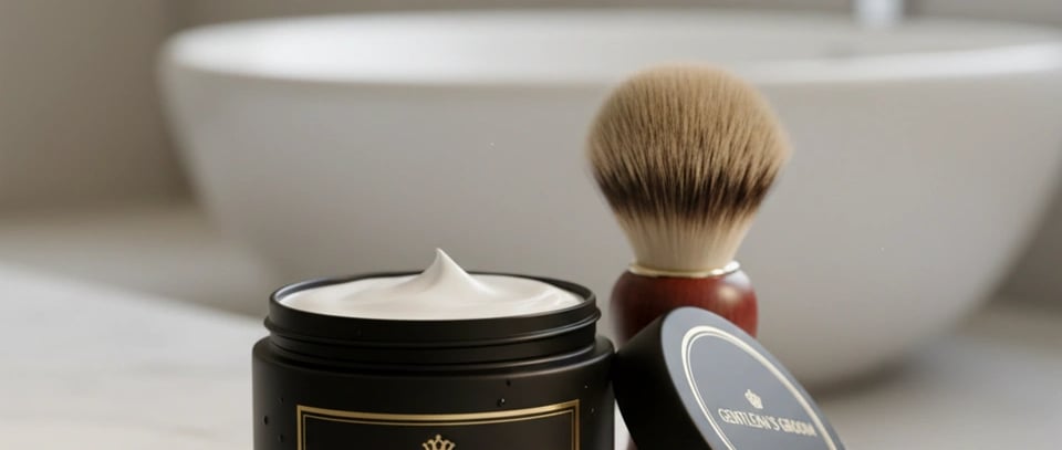 a shaving brush and a shaving brush