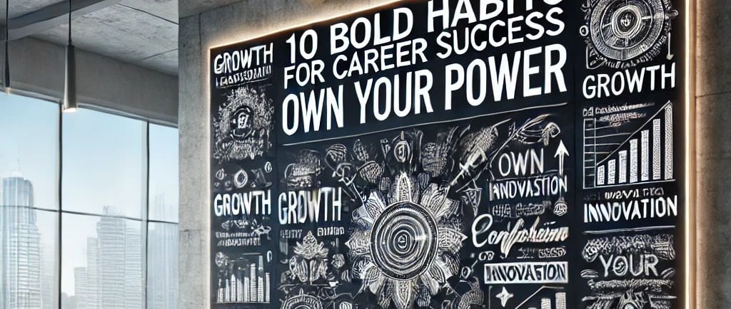 a large chalkboard with a chalkboard saying,'10 bold habits for your