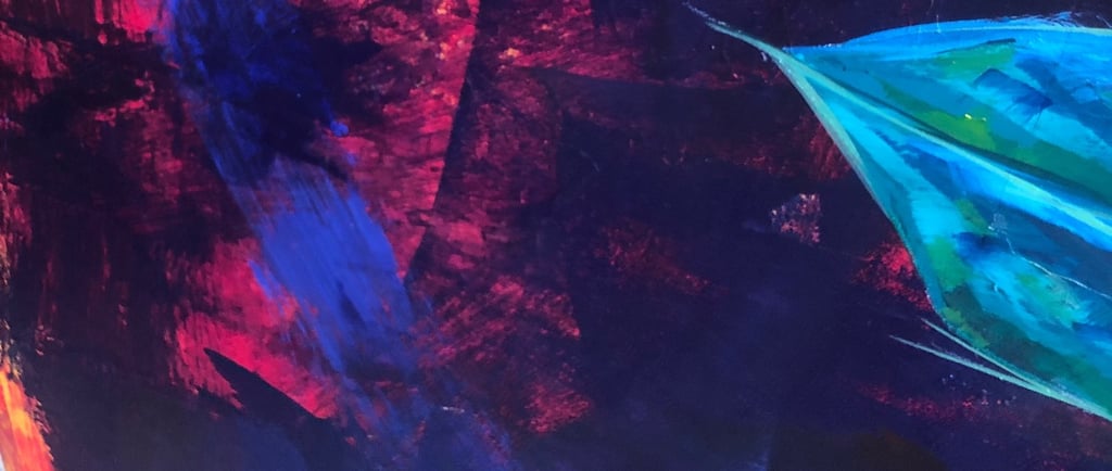 an abstract painting of uncertainty and doubt