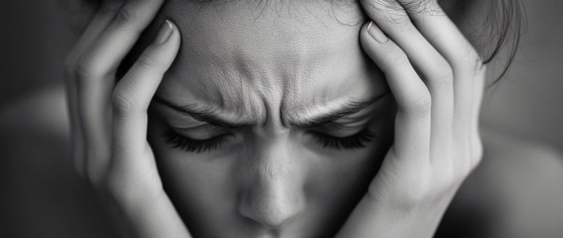 امرأة متوترة