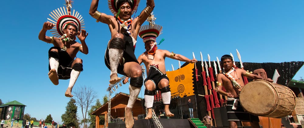 tribes of north east india in a traditional attire