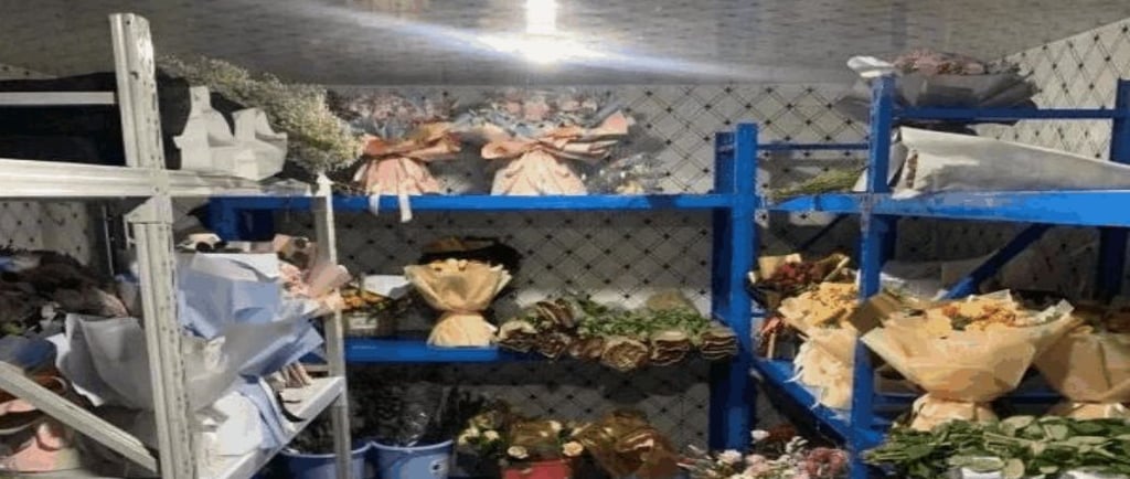 lower storage cold room for fresh cut flower preservation