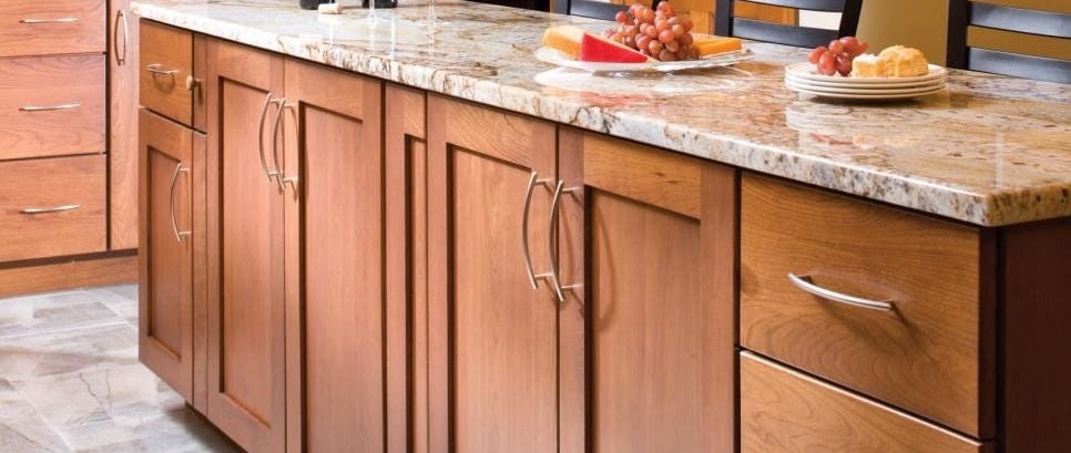 Elegant and clean cabinets installed in the kitchen area