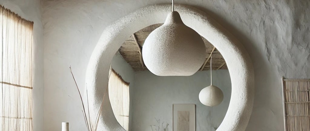 wabi sabi paper mache interior design
