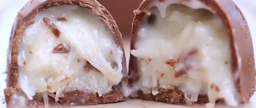 Receita Bombom Prestígio Proteico com Whey