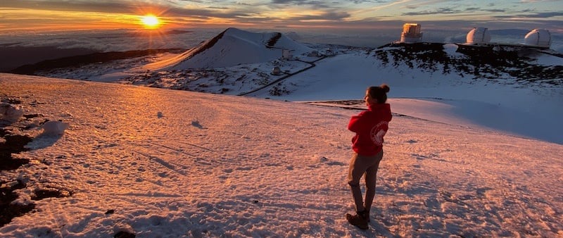 Maunakea Summit Hawai'i Sonnenuntergang