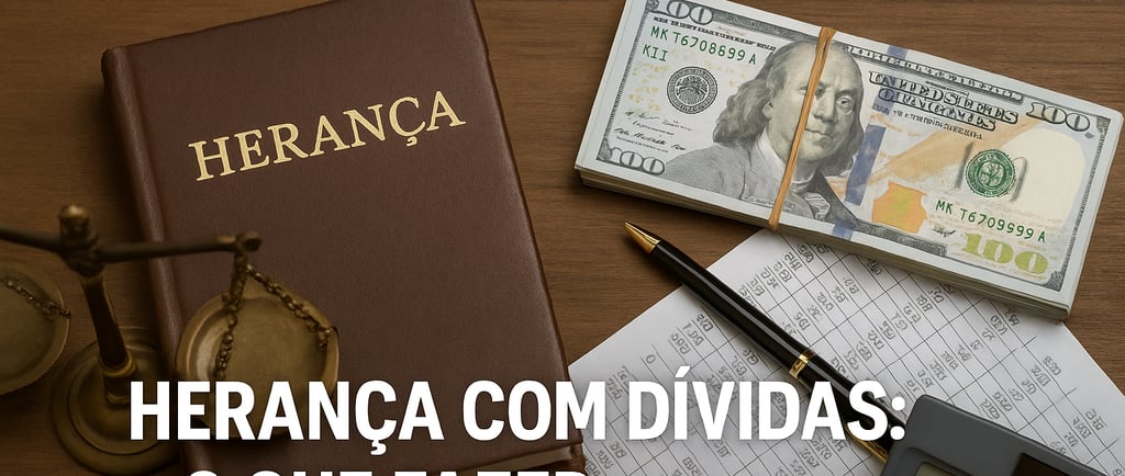 HERANÇA COM DÍVIDAS O QUE FAZER, COMO SE PROTEGER E QUANDO O HERDEIRO É RESPONSÁVEL