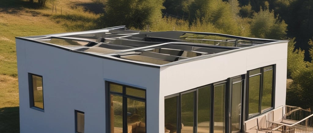 a small model of a house with a roof