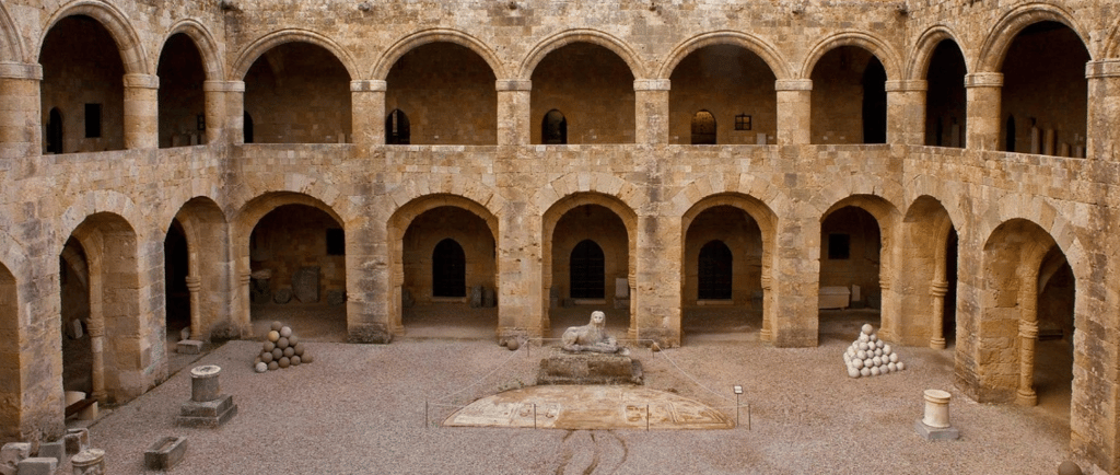 Archeological museum of Rhodes in Greece