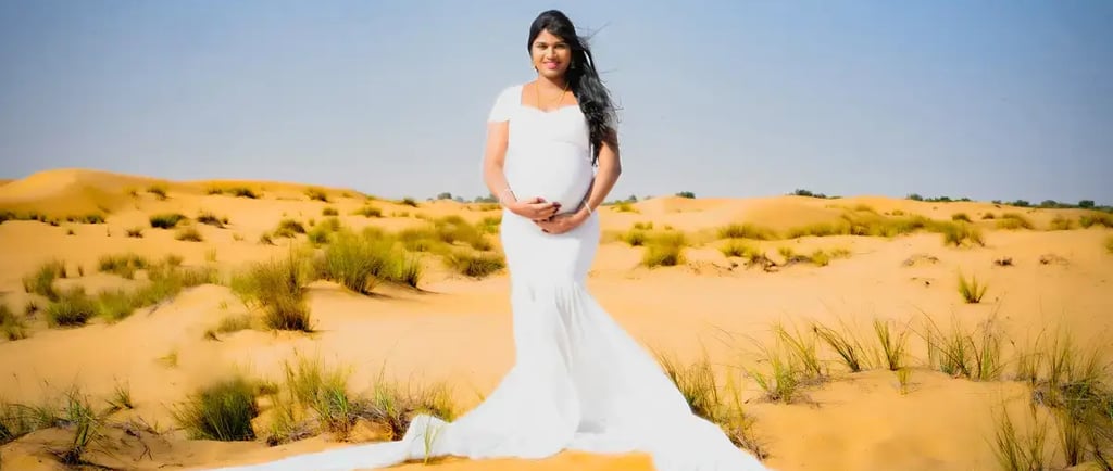 Maternity Photography  in desert