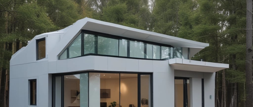 a small model of a house with a roof