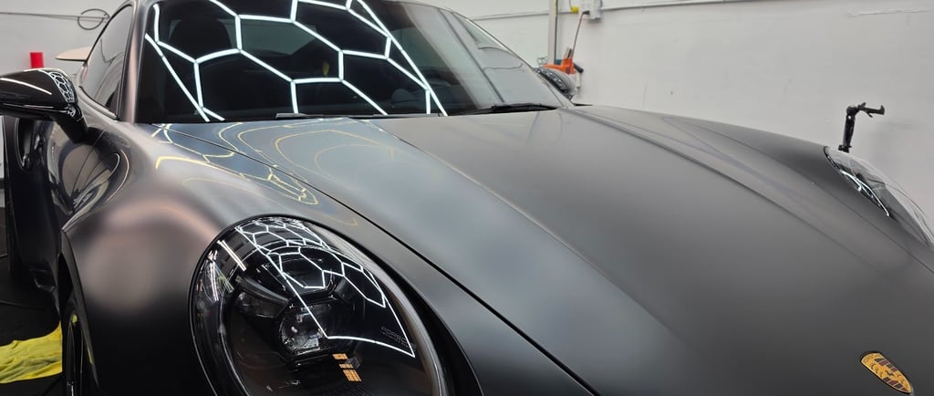 Full Satin PPF on Porsche in Livermore, CA.