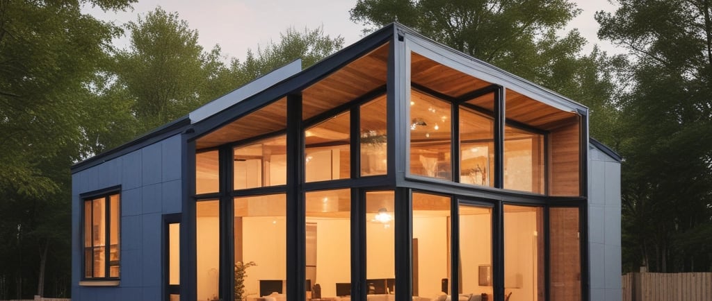 a small model of a house with a roof