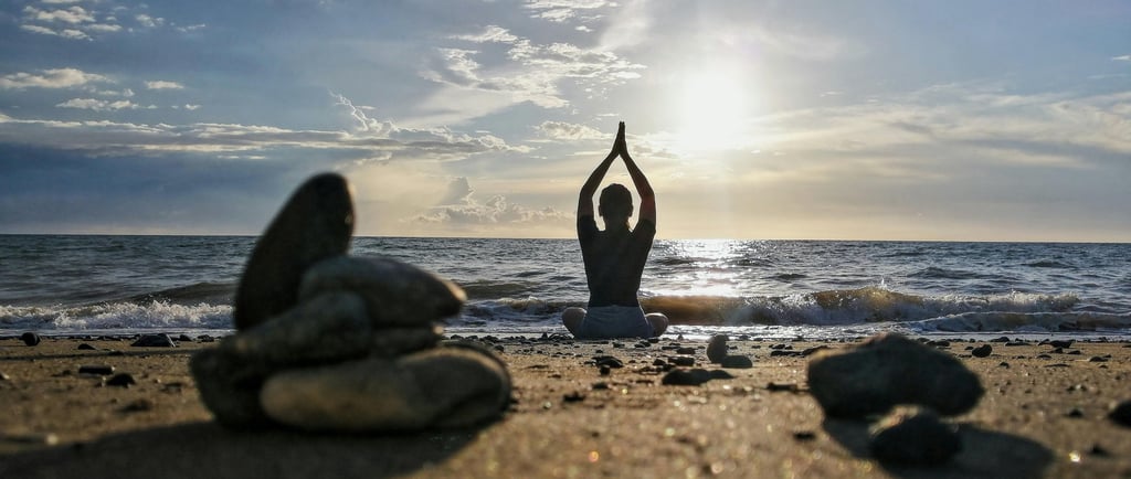 Yoga on the beach
