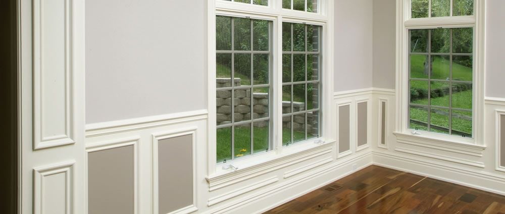 Finish carpentry and millwork around doors, windows and room