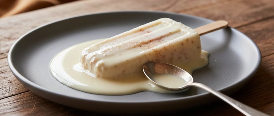 a piece of cake with a spoon and spoon in it