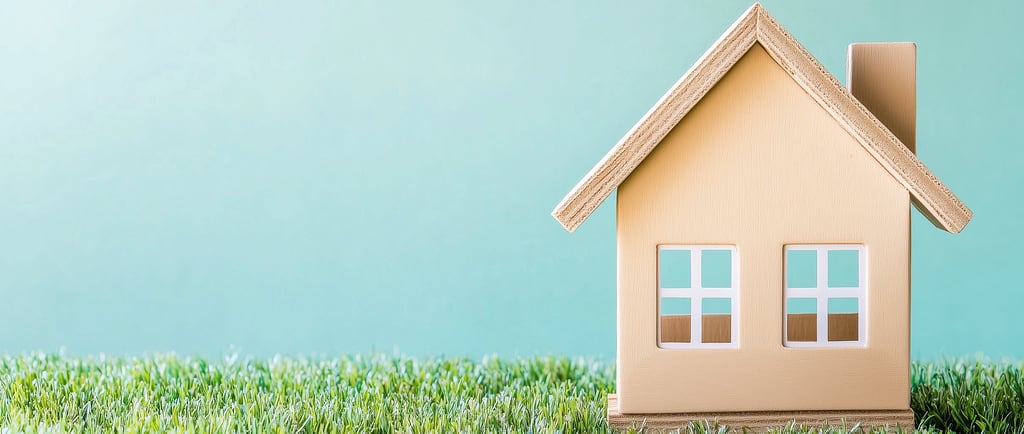 mini house on grass for symbolizing real estate ira investing