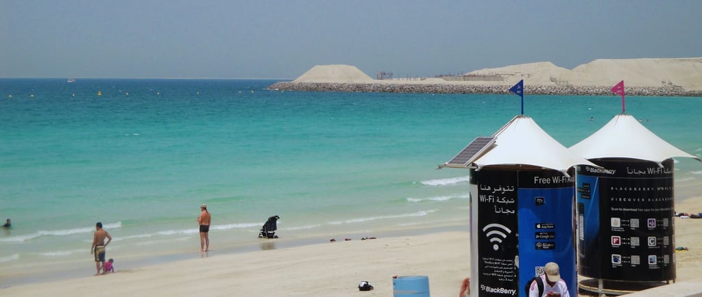 vista da praia da jumeirah em dubai