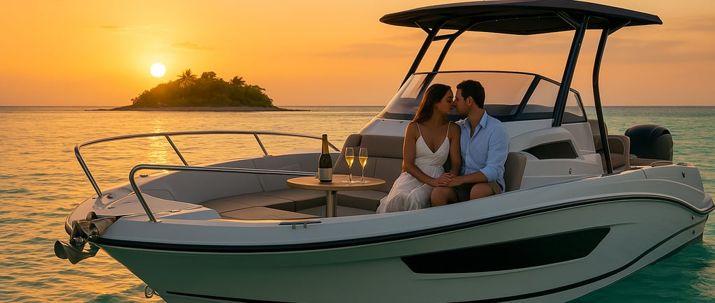 Excursion romantique en bateau Guadeloupe