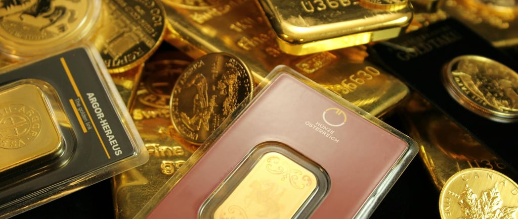 gold bars and coins representing long term potential of gold ira for retirement