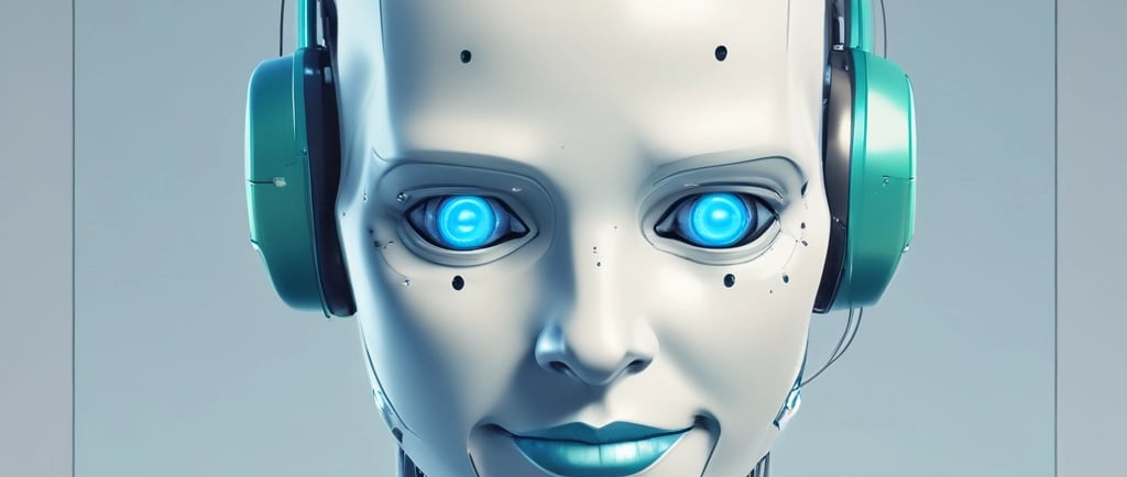 "Ilustración futurista generada por IA: ciudad digital con luces de neón"