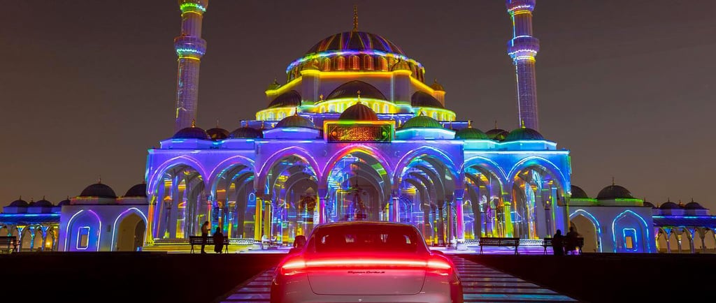 3D Projection Mapping at SLF 2022 Sharjah Mosque by High Resolution Events