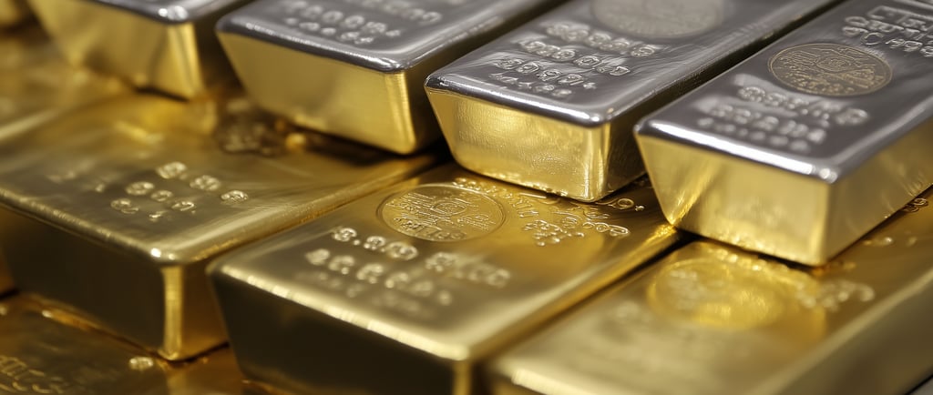 gold and silver bullion bars