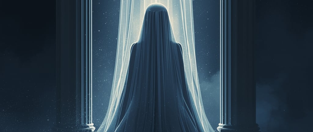 uma mulher de vestido branco com um véu na cabeça