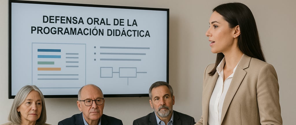Defensa oral oposiciones educación