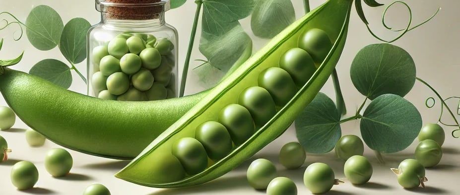 Peptide de pois naturel pour une peau hydratée, ferme et protégée – ingrédient clé soins anti-âge