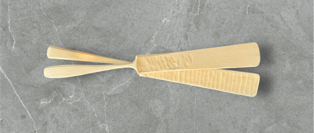 Handmade wooden spurtle