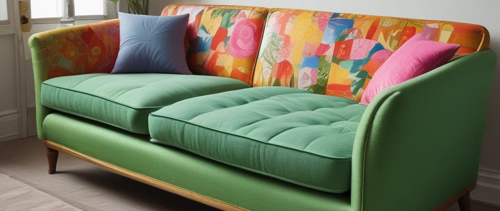 A beautifully restored vintage chair showcasing craftsmanship.