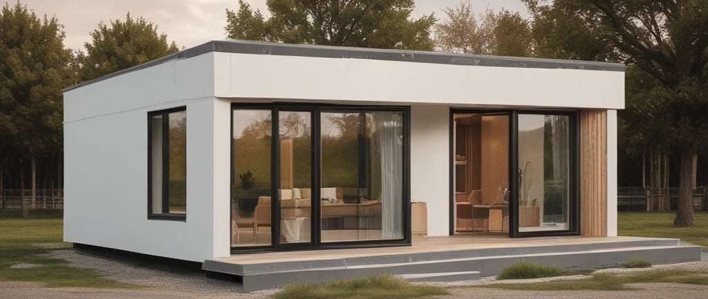 a black and white photo of a building with a closed door