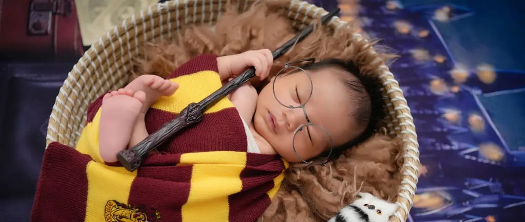 Newborn Photography harry potter themed
