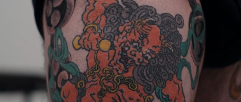japanese tattoo oni deamon fujin raijin 