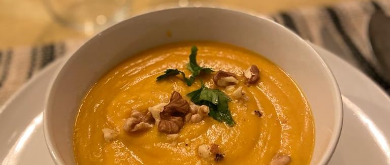 velouté patates douces et cardamome