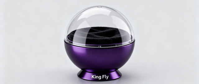 Futuristic purple dome cosmetic case, the "Observatory" GWP by King Fly.