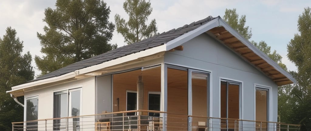 white and gray concrete house