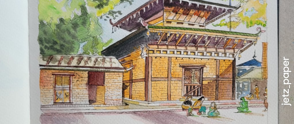 Watercolour sketch in my A5 sketchbook