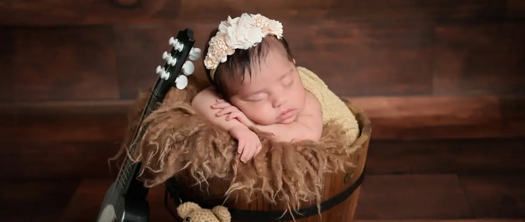 Newborn Photography teddybear theme girl