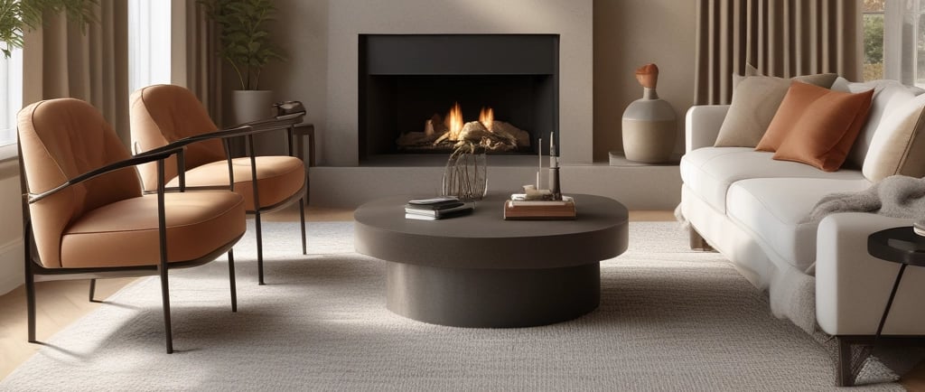 a living room filled with furniture and a flat screen tv