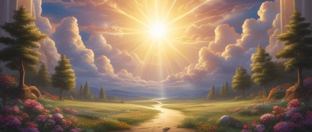 A man standing in front of a painting