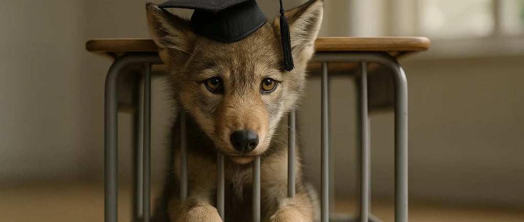 Symboliczna scena edukacji – refleksja nad rolą szkoły, systemu nauczania i jego wpływem na jednostkę